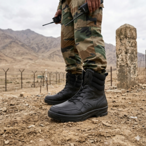 Persistance Black Millitary Shoes